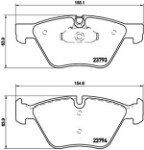 brake pads - tuning (XTRA), front part, street legal: yes, suitable for: BMW 5 (E60), 5 (E61), X1 (E84) 2.0-3.0 07.03-08.11