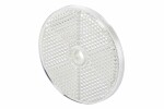 Reflective light Round (white, To screw, diameter: 60mm, 60mm x 7/60mm) fits: AEBI; LIEBHERR; TEREX; VOLVO