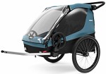 Chariot courier 2 cykelvagn+promenad, Egeiska blå