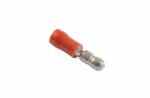 electrical accessory, material round connector 4mm red 10pc