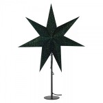 Dekor led pappersstjärna 45cm e14 på basgrön *