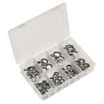 SEALEY set washers zinc plated steel synthetic rubber case 88 pc.
