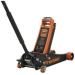 Trolley Jack hydraulics  , ability: 4000kg, min. height lifting 100 mm, max. height lifting: 530 mm, mobile, number kolvid: 2, paint: orange