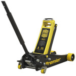 Trolley Jack hydraulics  , ability: 4000kg, min. height lifting 100 mm, max. height lifting: 530 mm, mobile, number kolvid: 2, paint: yellow