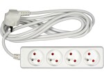Extension cable electr../ white/ 4g z/u 3m