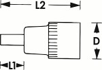 socket XZN M16 length.55MM
