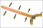 Universalnyckel för låsning av kamaxelväxeln, med åtta utbytbara spetsar