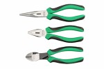 TOPTUL Universal pliers set 3 pc. ( combined, side cutters pliers, with long nose pliers).