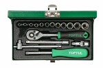 TOPTUL tool set 1/4" 17 pc., metal case