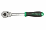 TOPTUL Ratchet wrench 1/2", length: 265mm, teeth number: 45, plastic handle