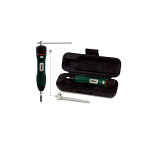 TOPTUL screwdriver moment- dynamometer 1/4", interval: 1,5-8Nm, set of handle T", plastic case