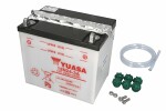 battery Yuasa 12V 24Ah starting current 200A dimensions 186x126x177 with electrolyte 1,8 poolus(+)/ ventilation P / L