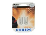 BULB W3W 12V 3W W2.1x9.5D T10 blister  Philips Vision standard 12256B2 2pc.