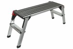 stige, aluminium foldeplatform, rillet, to trin. max. belastning 200 kg. mål: 1020x385 mm. professionel stol