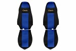 PS16, Seat cover seat - Classic, SCANIA series R & G & P ( integrated head supports) , blue
