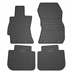 floor mats ( set, rubber, 4pc., paint black) SUBARU FORESTER, IMPREZA, LEGACY IV 09.03- combi/liftback/suv