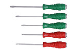 set screwdrivers number tools: 5 pc, type tools: screwdriver/i Philips PH; screwdriver/i Slotted, dimensions screwdrivers (mm): 5.5x125; 5x100; 6.5x150, dimensions PHILIPS: PH1; PH2