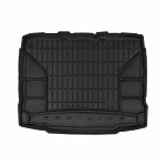 trunk mat (rear, rubber, 1 pc, black, without tools w opcjonalną półkę into the trunk) SKODA YETI car Off-road CLOSED 05.09-12.17