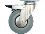 wheel for trolley 50mm rotatable/brakes grey