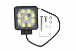 LED-työvalo (LED, 12/24/30V, 27W, 1800lm, diodien määrä: 9, pituus: 128mm, height: 110mm, syvyys: 55mm, dispersed light)