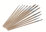 Brushes small with a thin tip 12 pcs