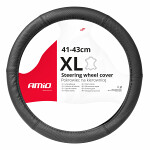 Wheel cover leather genuine PERFOROWANA XL (42-44CM)