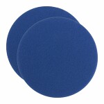 polerplatta svamp blå ultrafin 160 / 20 mm - 2 st, typ: polerplatta, mjuk, diameter: 150/160 mm, tjocklek: 20 mm, färg: blå