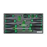 TOPTUL stand (soft content) for tool trolley set of 9pc. screwdrivers