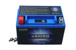 batterilivspo4 shido moto. 12v 3ah/180a +- (mått: 150x87x105)