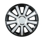 wheel cover for passanger car FLASH black-silver 15" 4pc