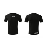 vyriški juodi marškinėliai su 2022 m. logotipu ap