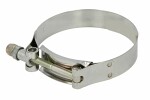Cable tie T-Clamp, inner diameter: 79mm, outer diameter: 87mm, stainless steel