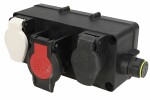 Fuse box (with two outlets) ADAPTER 2X7P+1X15P fits: SCHMITZ