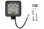 Work light (Epistar LED, 10-30V, 27W, 2160lm, number of diodes: 9x3W, height: 110mm, width: 110mm, depth: 25mm)
