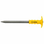 POINT CHISEL WITH PROTECTOR - 400 X 19 MM, ALLOY STEEL