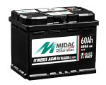 battery AGM 60ah/680A -+ 242x175x190 MIDAC ITINERIS IT2 AGM