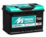 battery 74ah/680A -+ 275x175x190 MIDAC HERMETICUM STD L3D
