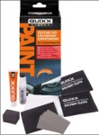 quixx kit för att ta bort stenskott från bilens vita lackyta