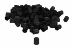 Däckventilmutter (svart, plast, antal per förpackning: 100 st)