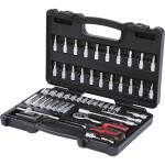 53-os. tool set. pad 1/4" 4-13mm + adapters ks tools