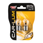 Car bulb X2 BAY15D 12V 21/5W CLEAR (2PAK)