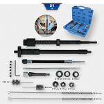 fuel injector plug and shaft cleaning kit, 21 pc