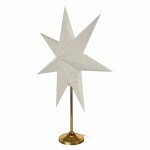Dekoratyvinė led popierinė žvaigždė 45cm e14 ant auksinio pagrindo