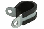 slack clip, kvantitet 1 st., bred. 15 mm, diameter 20 mm (metall-gummi)
