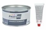 profirs fylla spackel med aluminiumfilar; med härdare, 1,8 kg, användningsändamål: aluminium, galvaniserad, färg: grå