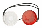 elementti światła obrysowego (wkład LED, 12/24V, do świateł obrysowych; klosz biały/czerwony, długość przewodu: 0,33m)