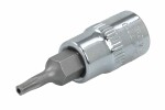 socket spindle/y TORX TAMPER plug / spindle: 1/4", dimensions: T10H,