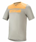 T-shirt (EN) cycling ALPINESTARS DROP 4.0 S/S JERSEY paint grey/yellow, size XXL