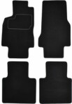 Salongimatid Veluurid, 4 шт, перед/задняя, комплект., цвет черный, подходит: MERCEDES A (W168) 07.97-08.04, седан