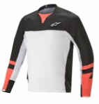 T-krekls (lv) riteņbraukšanas alpinestars drop pro l/s krekls krāsa melns/balts, izmērs m (garām piedurknēm)